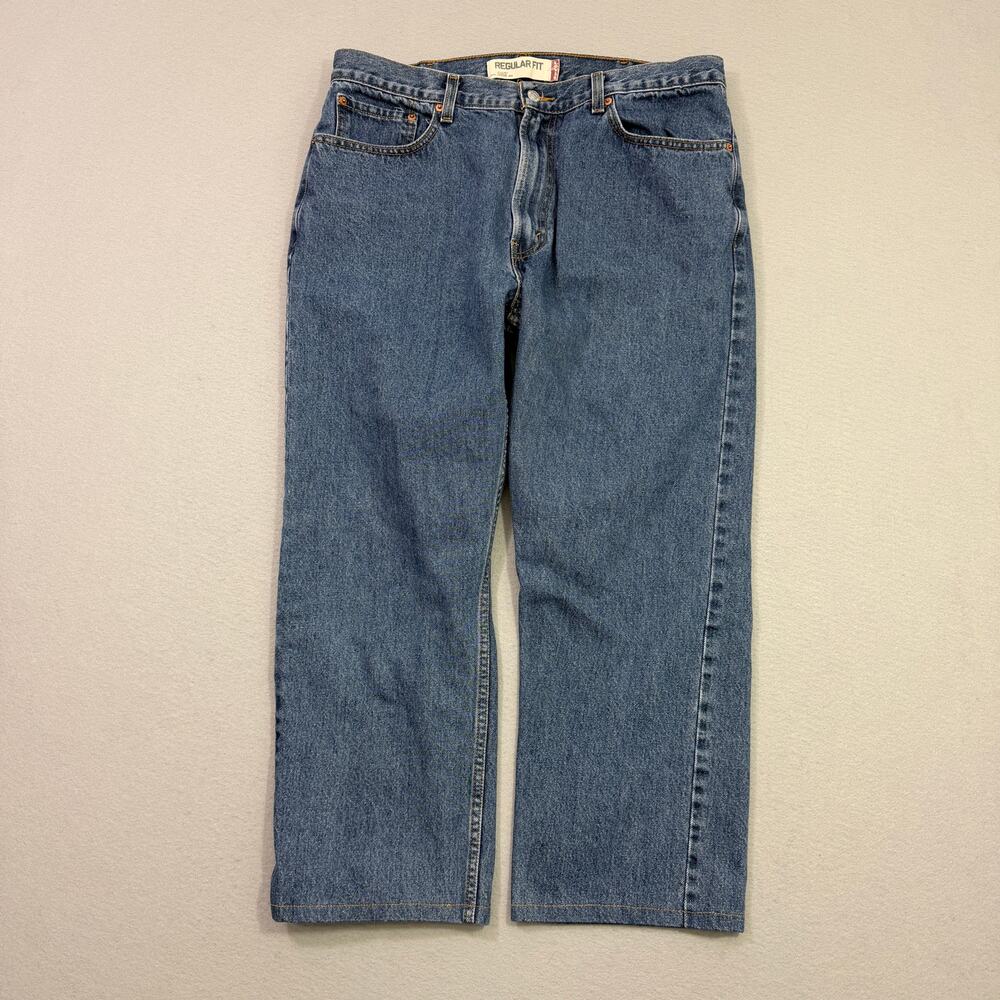Vintage Levis 505 Jeans Men's 38x29 (Fits 38x27) Blue Regular Fit Denim y2k